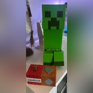 Minecraft Creeper Action Figure Remote controll - Green